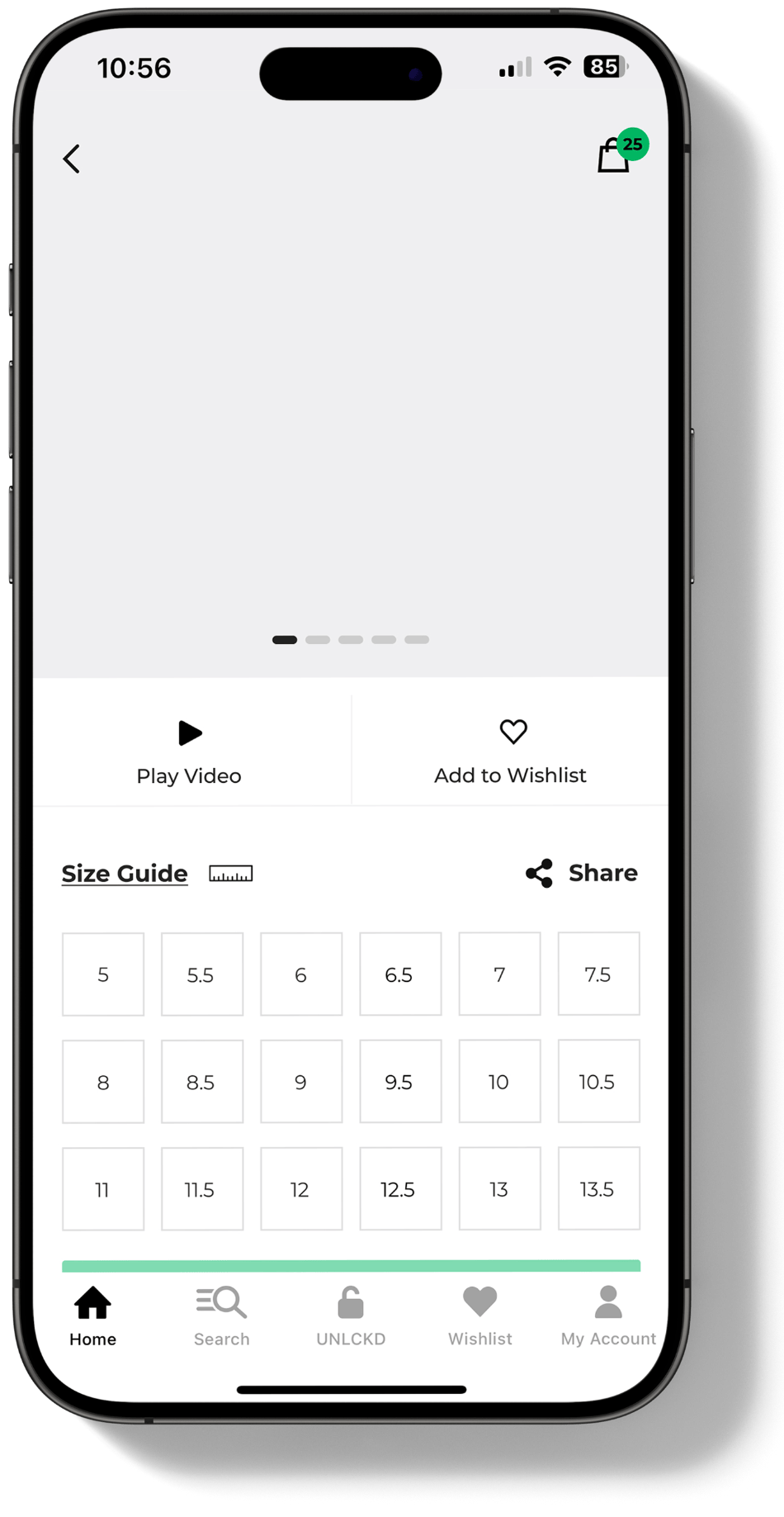 iPhone on Footasylum App